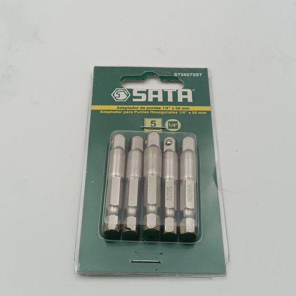 ADAPTADOR PUNTA HEXAGONAL 1/4" 50 mm Blister x 5