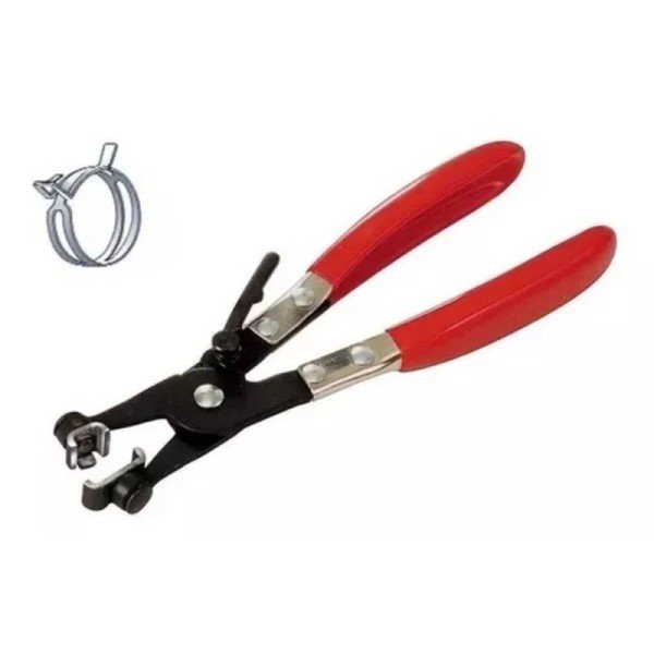 PINZA PARA ABRAZADERAS RADIADOR CON CRIQUE PUNTAS CUADRADAS