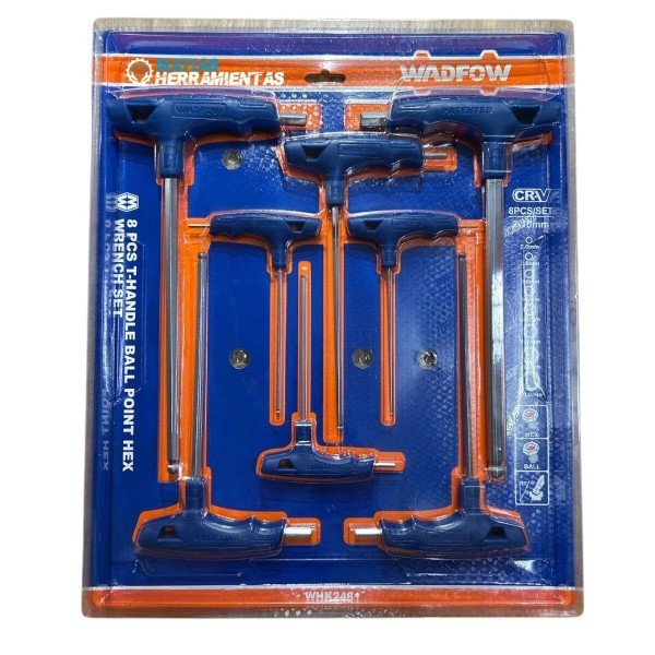 JUEGO DE LLAVES CON MANGO TE ALLEN - 8 PIEZAS WADFOW