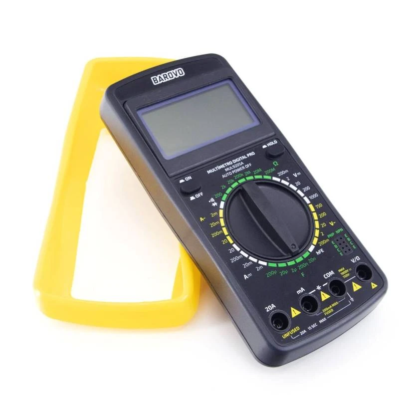 MULTIMETRO DIGITAL PROFESIONAL BAROVO CON FUNDA